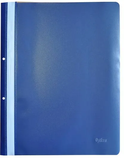 Optima Dosar plastic PP cu sina, cu gauri, grosime 120/180 microni, 10 buc/set, Optima - bleumarin