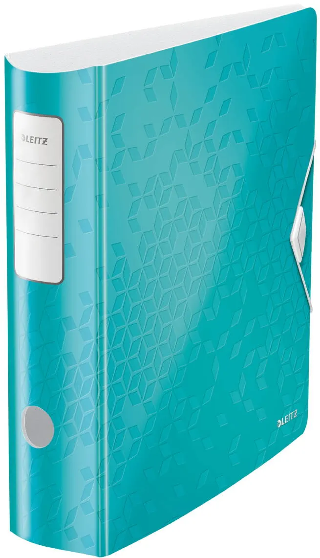 Leitz Biblioraft LEITZ 180 Active WOW, polyfoam, partial reciclat, A4, 82 mm, turcoaz