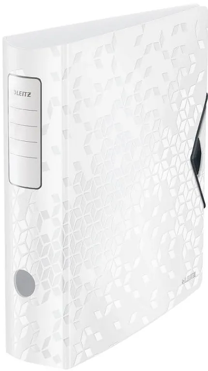 Leitz Biblioraft LEITZ 180 Active WOW, polyfoam, partial reciclat, A4, 82 mm, alb