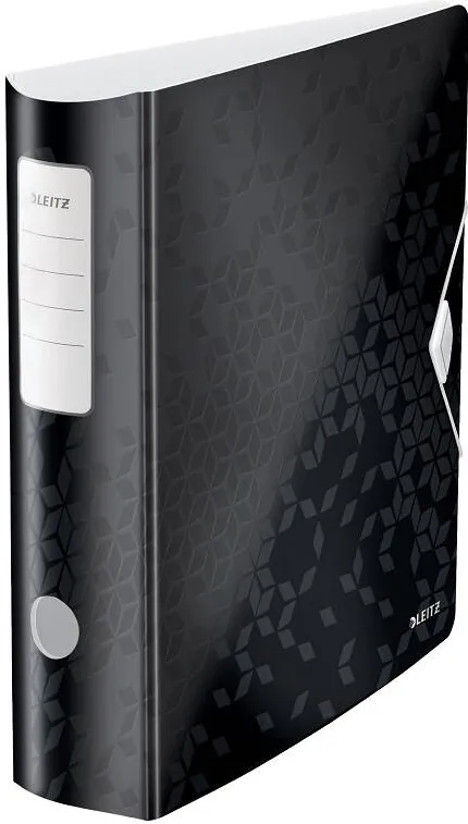 Leitz Biblioraft LEITZ 180 Active WOW, polyfoam, partial reciclat, A4, 82 mm, negru