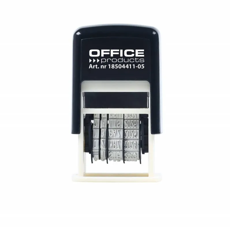 Office Products Datiera ISO, cerneala neagra, format zi/luna/an, Office Products