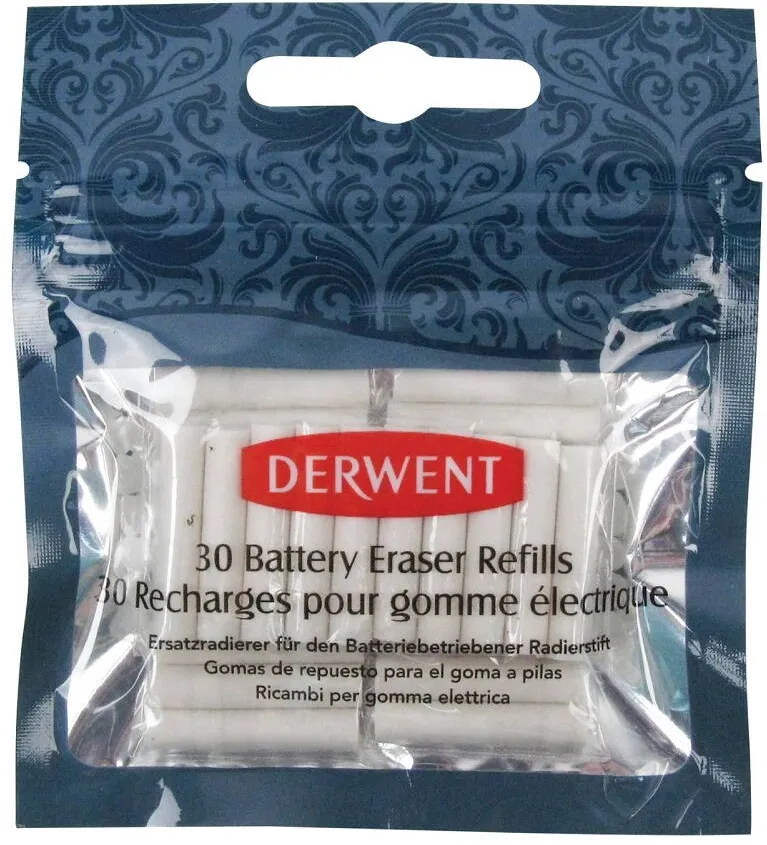 DERWENT Rezerva radiera DERWENT Professional, pentru 2301931, 30 buc/ set, alb