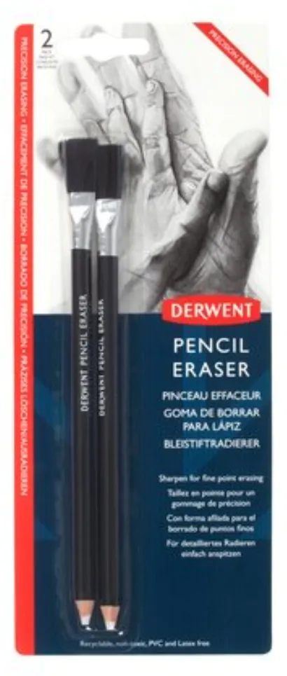 DERWENT Radiera Derwent Professional, 2 buc/set, tip creion, pensula inclusa