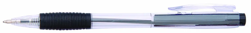 Office Products Pix cu mecanism, rubber grip, varf 0.7mm, Office Products - negru