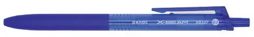 Penac Pix PENAC X-Beam XB-107, rubber grip, 0.7mm, clema plastic, corp albastru - scriere albastra