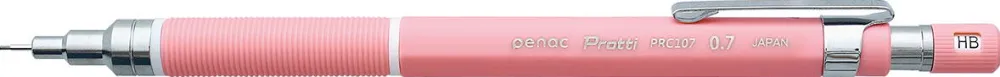Penac Creion mecanic profesional PENAC Protti PRC-107, 0.7mm, con metalic, varf retractabil, roz