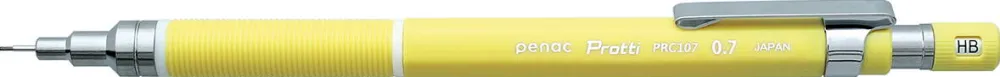 Penac Creion mecanic profesional PENAC Protti PRC-107, 0.7mm, con metalic, varf retractabil, galben