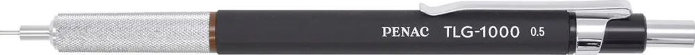Penac Creion mecanic profesional PENAC TLG - 1000, 0.5mm, grip metalic, varf cilindric fix, negru, blister