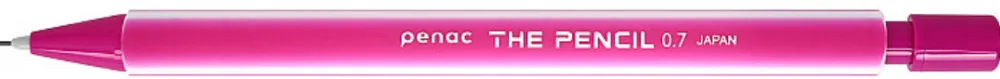 Penac Creion mecanic PENAC The Pencil, rubber grip, 0.7mm, varf plastic - corp roz