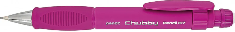 Penac Creion mecanic PENAC Chubby, rubber grip, 0.7mm, con si varf metalic, radiera retractabila, roz