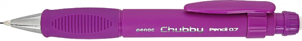 Penac Creion mecanic PENAC Chubby, rubber grip, 0.7mm, con si varf metalic, radiera retractabila, violet