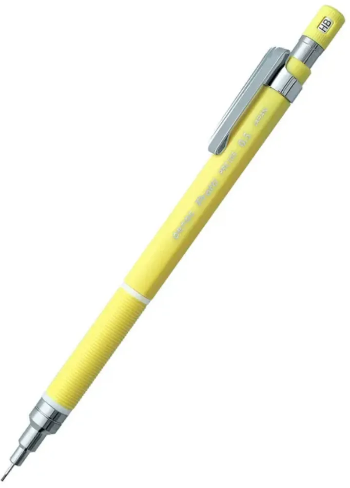 Penac Creion mecanic profesional PENAC Protti PRC-105, 0.5mm, con metalic, varf retractabil, galben, blist