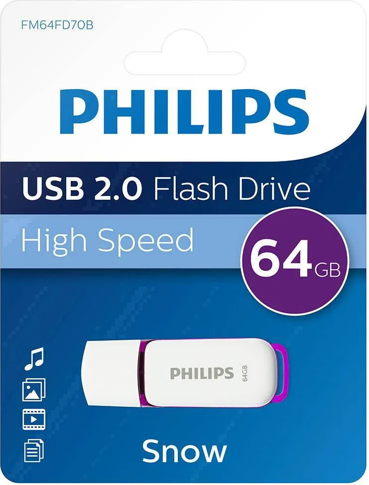 Memorie USB Philips Memory stick USB 2.0 - 64GB PHILIPS Snow edition