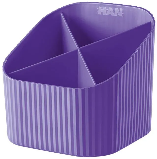 HAN Suport pentru instrumente de scris, 4 compartimente, HAN X-Loop Trend-Colours - violet