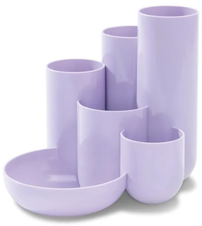 HAN Suport pentru instrumente de scris HAN Campus, 5 compartimente - violet pastel