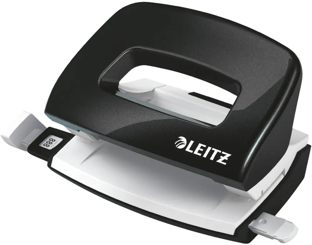 Leitz Perforator metalic LEITZ WOW 5060 MINI NeXXt Series, 10 coli, negru