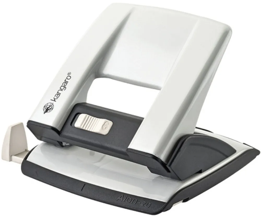 KANGARO - caps.perf Perforator metalic 20 coli, KANGARO Aion 20G/S - alb metalizat