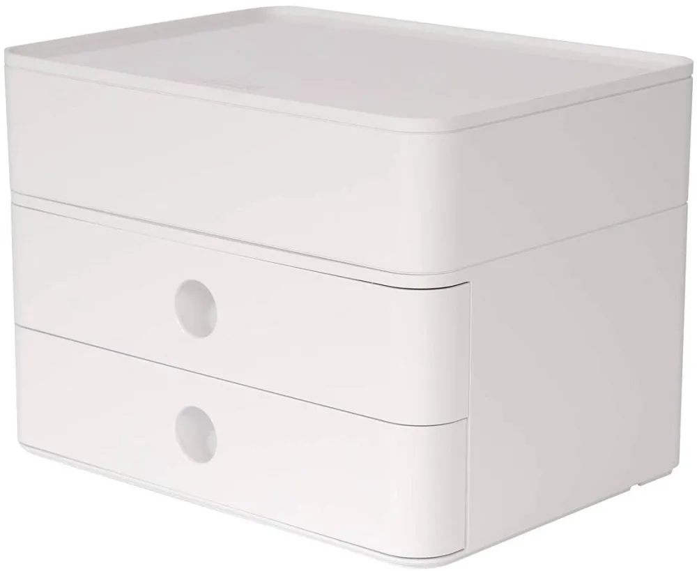 HAN Suport cu 2 sertare + cutie ustensile HAN Allison Smart Box Plus - alb snow
