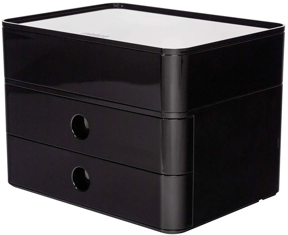 HAN Suport cu 2 sertare + cutie ustensile HAN Allison Smart Box Plus - negru jet