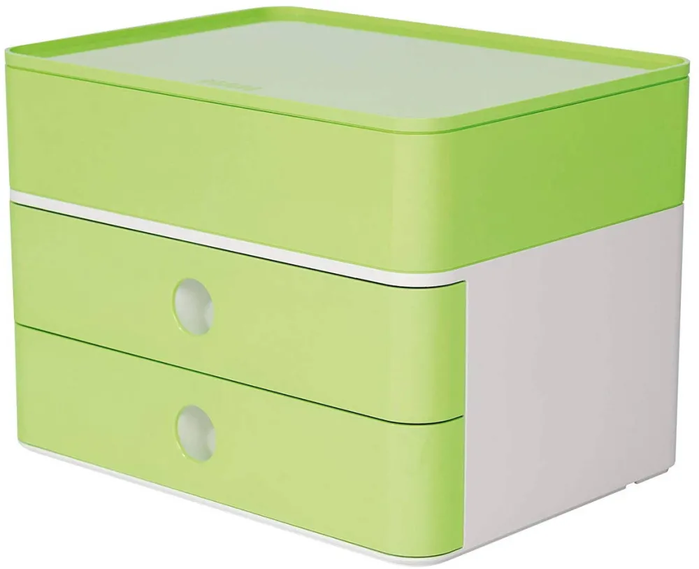 HAN Suport cu 2 sertare + cutie ustensile HAN Allison Smart Box Plus - verde lime