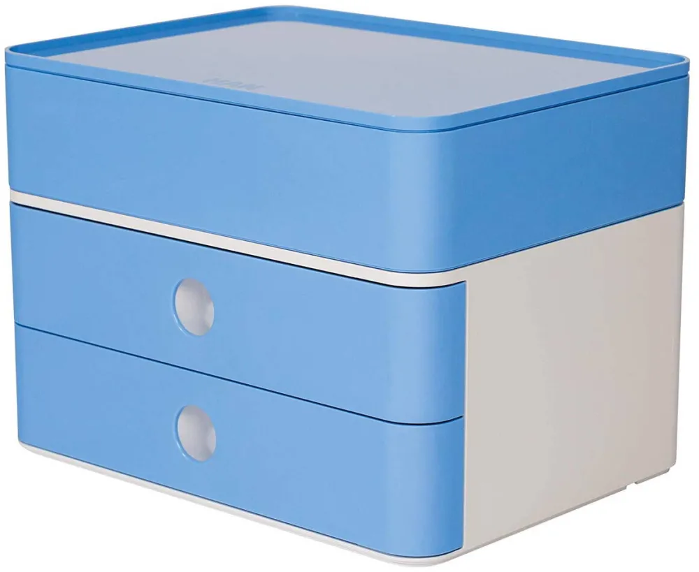 HAN Suport cu 2 sertare + cutie ustensile HAN Allison Smart Box Plus - bleu sky