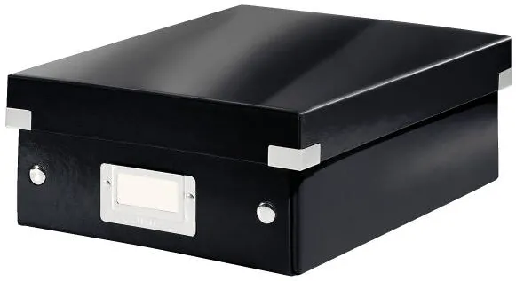Leitz Cutie depozitare LEITZ WOW Click & Store Organizer, carton laminat, mica, negru
