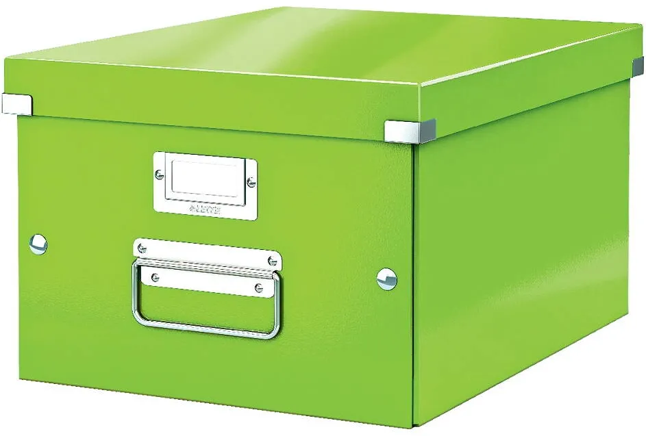 Leitz Cutie depozitare LEITZ WOW Click & Store, carton laminat, medie, verde