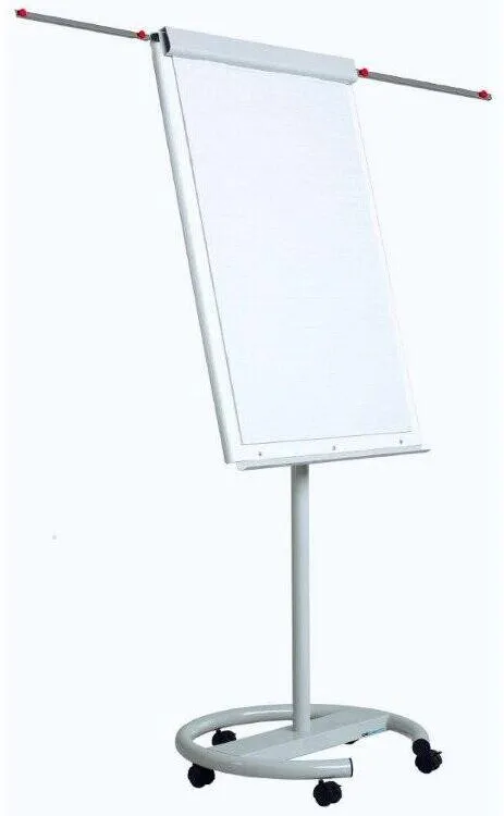 Sisteme afisare Optima Flipchart magnetic, 100 x 70 cm, cu brate laterale, cu rotile, Optima Vision