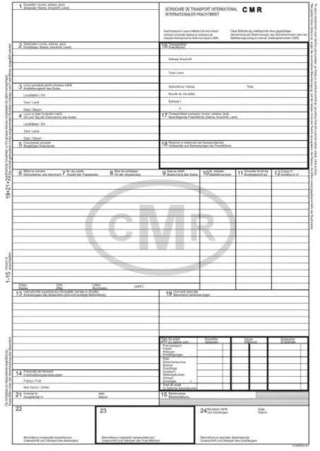 Formulare tipizate CMR, A4,3ex/set,50set/carnet