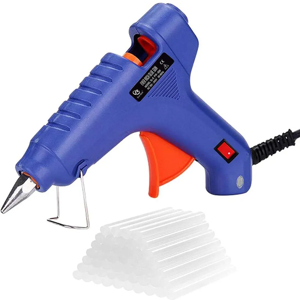 Iternet Pistol de lipit termic, KOALA 40W, cablu alimentare, indicator LED, intrerupator ON/OFF - albastru