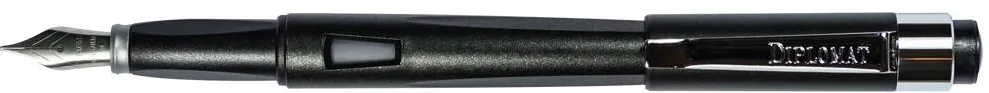 Diplomat Stilou DIPLOMAT Magnum, cu penita B, din otel inoxidabil - crow black