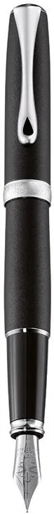 Diplomat Stilou DIPLOMAT Excellence A2, cu penita M, din otel inoxidabil - Lapis Black Matt Chrome