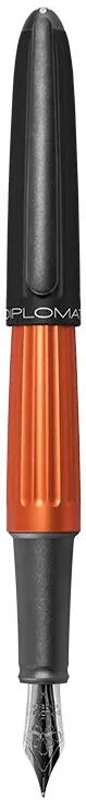 Diplomat Stilou DIPLOMAT Aero, cu penita M, din otel inoxidabil - black orange