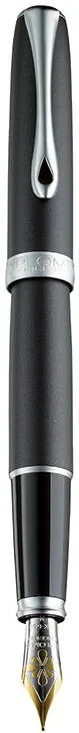 Diplomat Stilou DIPLOMAT Excellence A2, cu penita M, aurita 14kt. - Lapis Black Matt Chrome