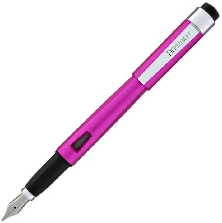 Diplomat Stilou DIPLOMAT Magnum, cu penita M, din otel inoxidabil - hot pink