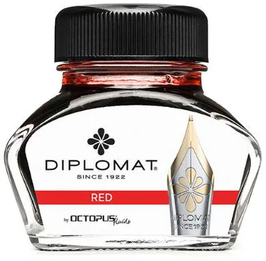 Diplomat Calimara cu cerneala DIPLOMAT Octopus, 30 ml - rosu