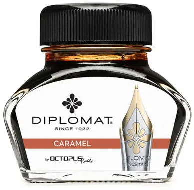 Diplomat Calimara cu cerneala DIPLOMAT Octopus, 30 ml - maro caramel