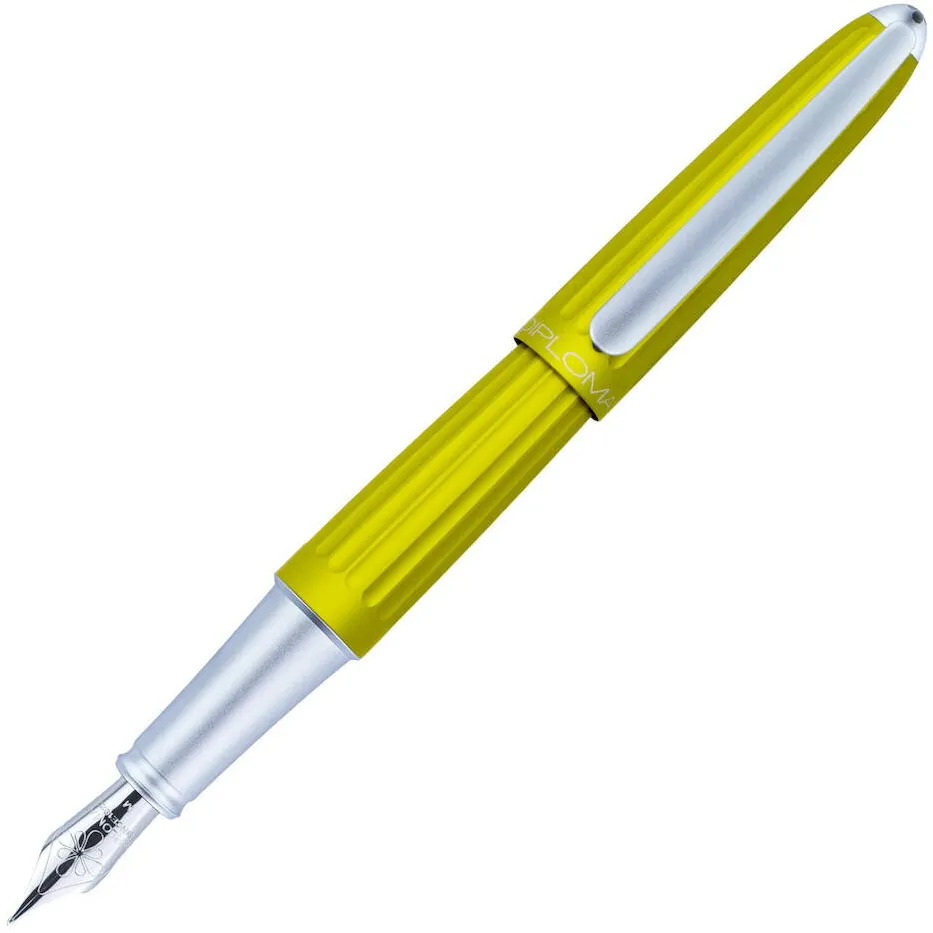 Diplomat Stilou DIPLOMAT Aero, cu penita M, din otel inoxidabil - citrus chrom