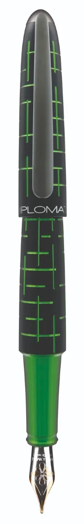 Diplomat Stilou DIPLOMAT Elox Matrix, cu penita M, aurita 14kt. - black green