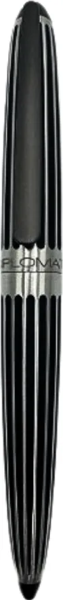 Diplomat Stilou DIPLOMAT Aero, cu penita M, din otel inoxidabil - stripes black