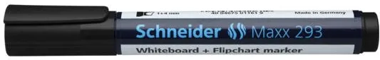 Schneider Marker SCHNEIDER Maxx 293, pentru tabla de scris+flipchart, varf tesit 2-5mm - negru