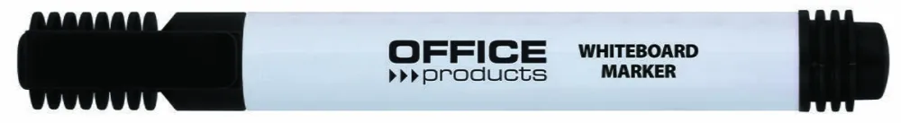 Office Products Marker pentru table de scris, varf rotund, corp plastic, Office Products - negru