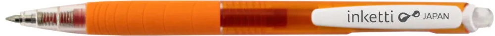 Penac Pix cu gel PENAC Inketti, rubber grip, 0.5mm, corp orange transparent - scriere orange