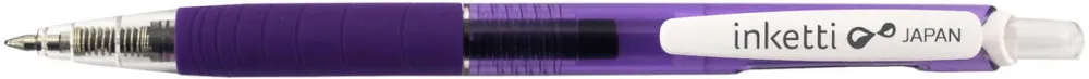 Penac Pix cu gel PENAC Inketti, rubber grip, 0.5mm, corp violet transparent - scriere violet