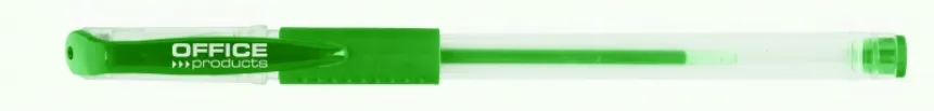 Office Products Pix transparent cu gel, cu rubber grip, varf 0.5mm, Office Products - verde