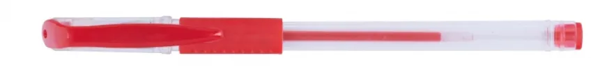 Office Products Pix transparent cu gel, cu rubber grip, varf 0.5mm, Office Products - rosu