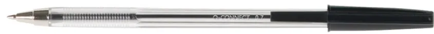 Q-CONNECT Pix transparent cu mina interschimbabila, varf 0.7mm, Q-Connect - negru