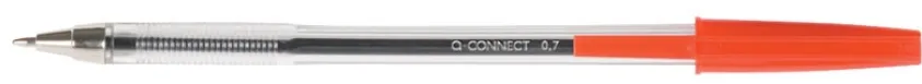 Q-CONNECT Pix transparent cu mina interschimbabila, varf 0.7mm, Q-Connect - rosu
