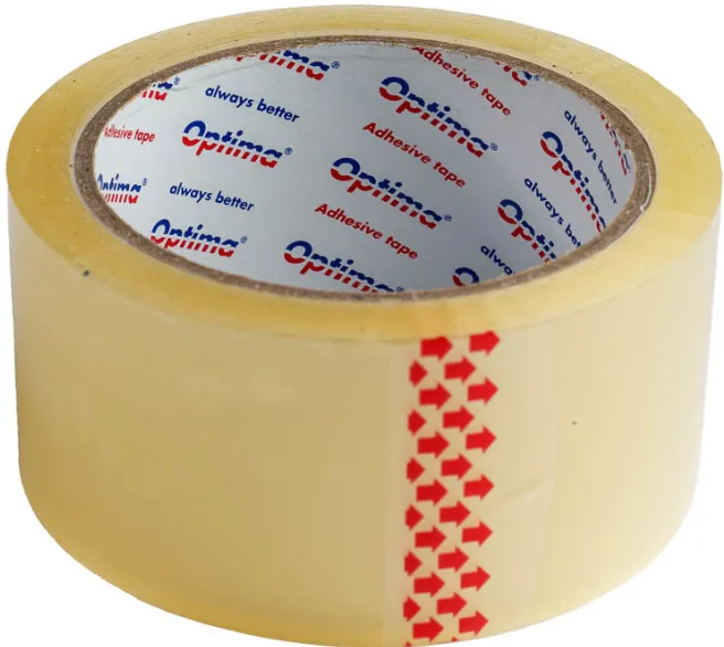 Optima Banda adeziva 48mm x 66 y, 45 microni, Optima - transparent