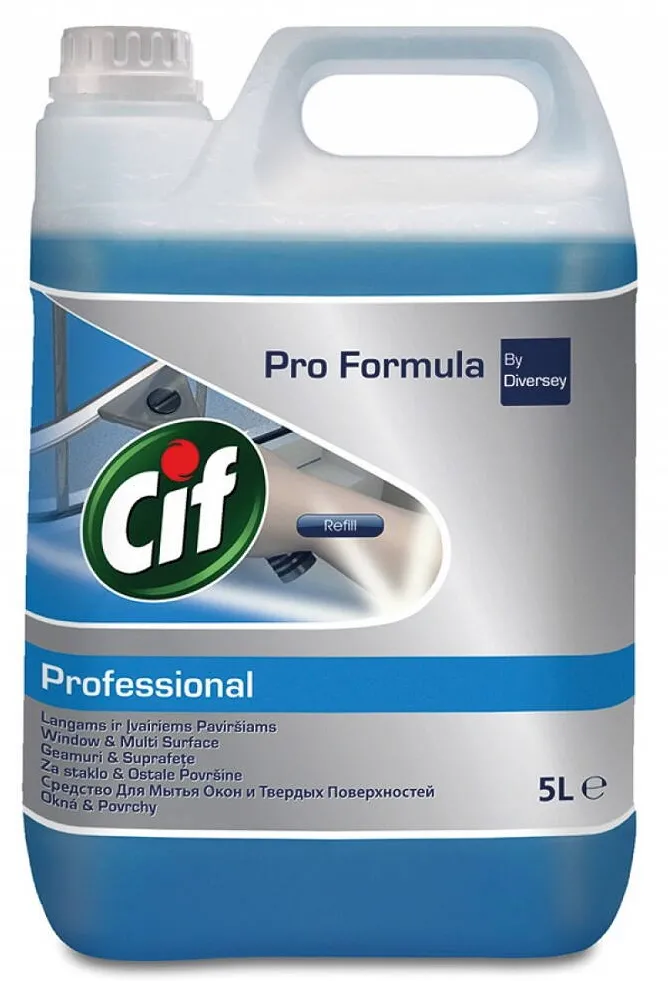 Chemia CIF Professional Window & Multisurfaces, pentru curatat geamuri, 5 litri